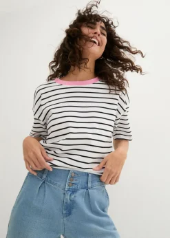 Vaqueros de pernera ancha, high waist, cintura cómoda Mujer Vaqueros