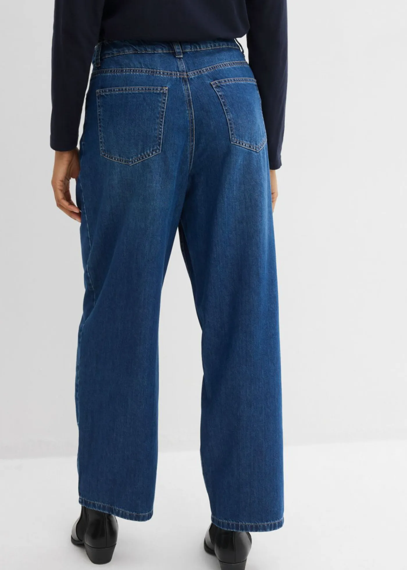 Vaqueros de pernera ancha, high waist Mujer Vaqueros