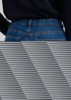 Vaqueros de pernera ancha, high waist Mujer Vaqueros