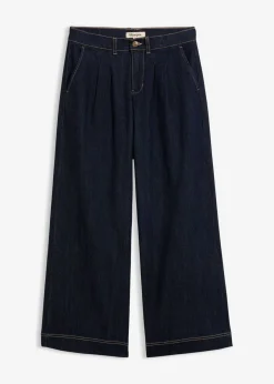 Hot Vaqueros de pernera ancha, high waist, cintura cómoda Mujer Vaqueros