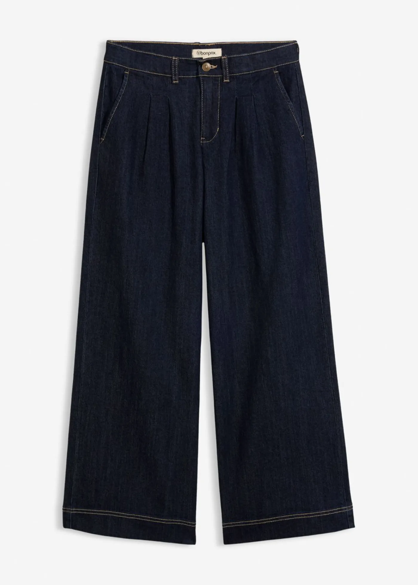 Hot Vaqueros de pernera ancha, high waist, cintura cómoda Mujer Vaqueros