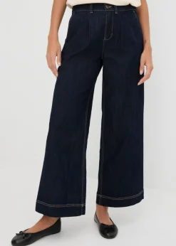 Hot Vaqueros de pernera ancha, high waist, cintura cómoda Mujer Vaqueros