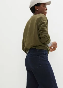 Discount Vaqueros de pernera ancha, high waist, cintura cómoda Mujer Tallas Pequeñas|Vaqueros