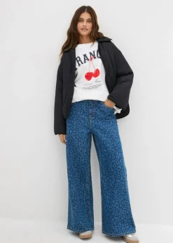Clearance Vaqueros de pernera ancha, mid waist Mujer Tallas Pequeñas|Vaqueros