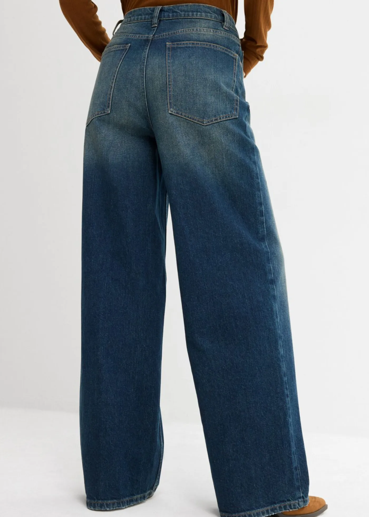 Discount Vaqueros de pernera ancha, high waist Mujer Vaqueros