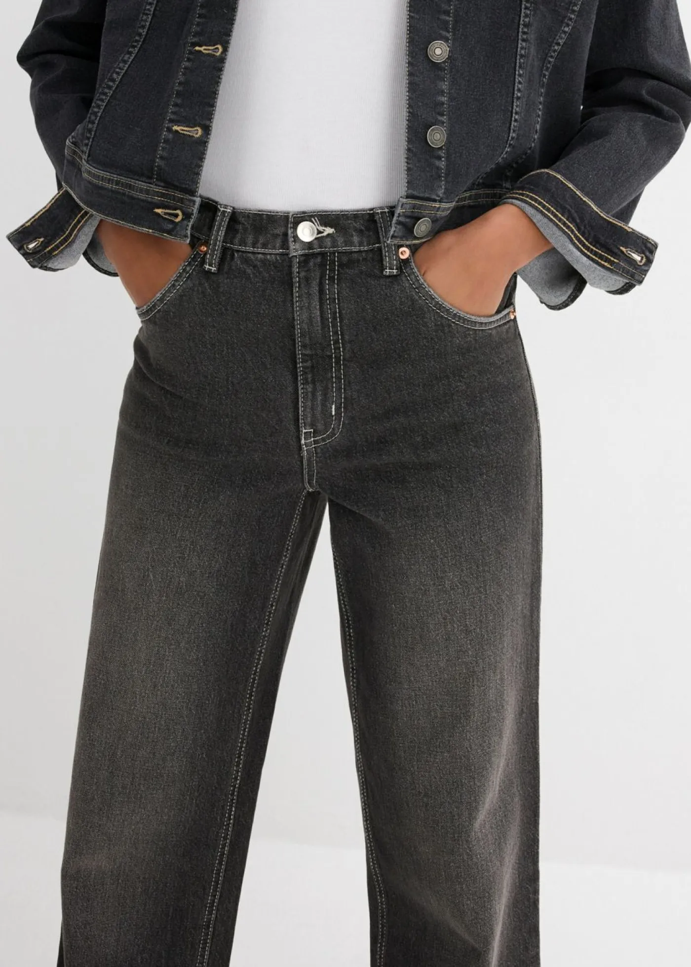 Sale Vaqueros de pernera ancha, high waist Mujer Vaqueros