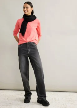 Sale Vaqueros de pernera ancha, high waist Mujer Vaqueros