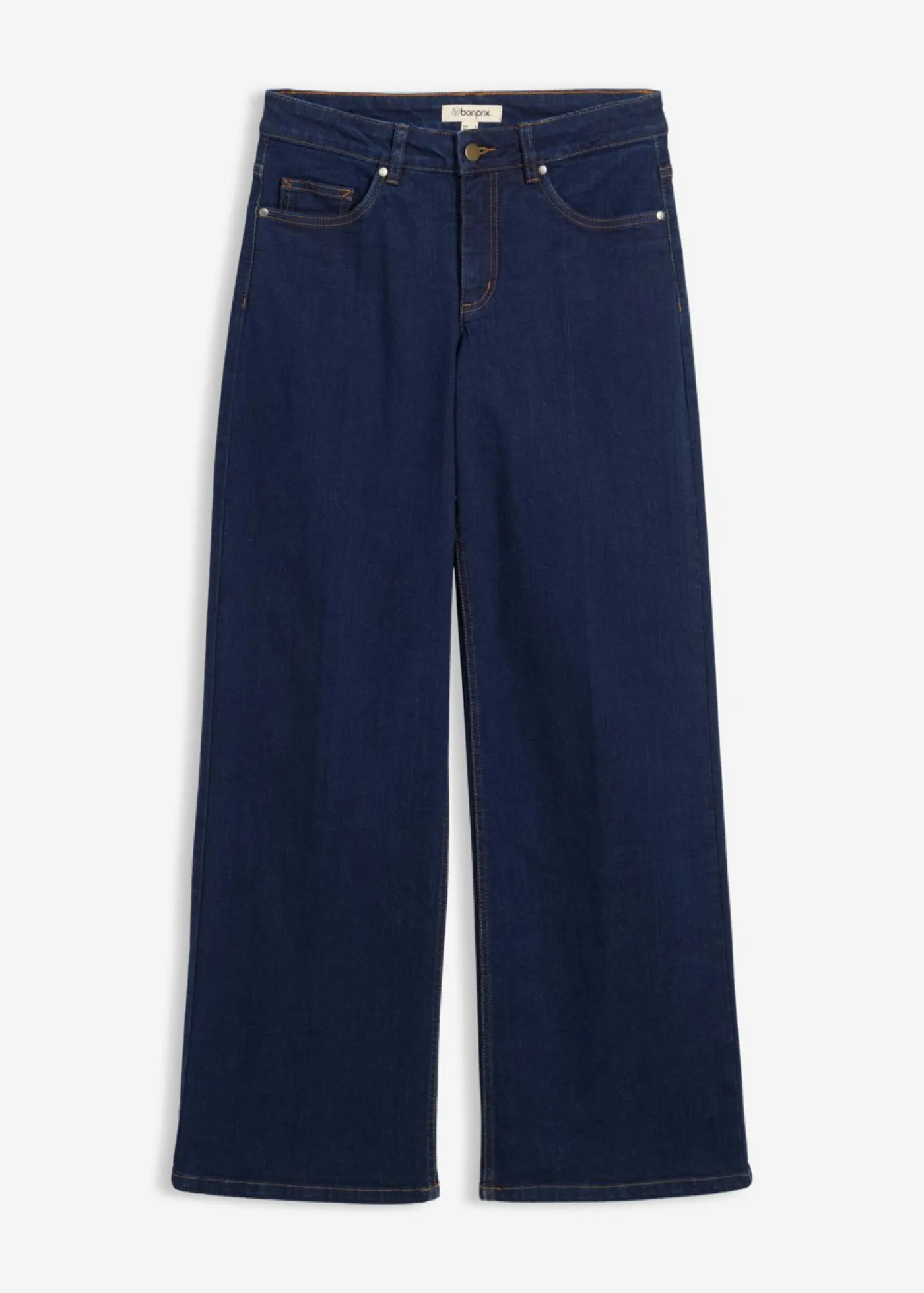 Sale Vaqueros de pernera ancha, mid waist, de algodón orgánico Mujer Vaqueros