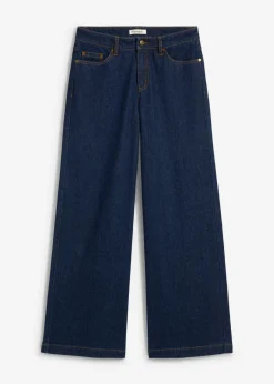 Outlet Vaqueros de pernera ancha, mid waist, largo completo Mujer Vaqueros
