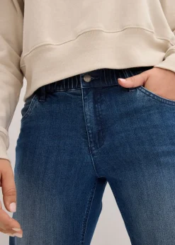 Outlet Vaqueros de pernera ancha, high waist, cintura cómoda Mujer Vaqueros