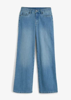 Best Vaqueros de pernera ancha, mid waist, elástico Mujer Vaqueros