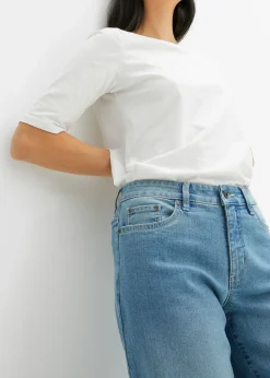 Best Vaqueros de pernera ancha, mid waist, elástico Mujer Vaqueros
