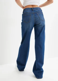 Vaqueros de pernera ancha, mid waist, elástico Mujer Tallas Pequeñas