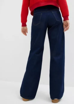 Sale Vaqueros de pernera ancha, mid waist Mujer Tallas Pequeñas