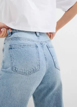 New Vaqueros de pernera ancha, high waist, low stretch Mujer Vaqueros