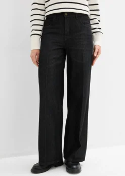 Outlet Vaqueros de pernera ancha, mid waist Mujer Vaqueros