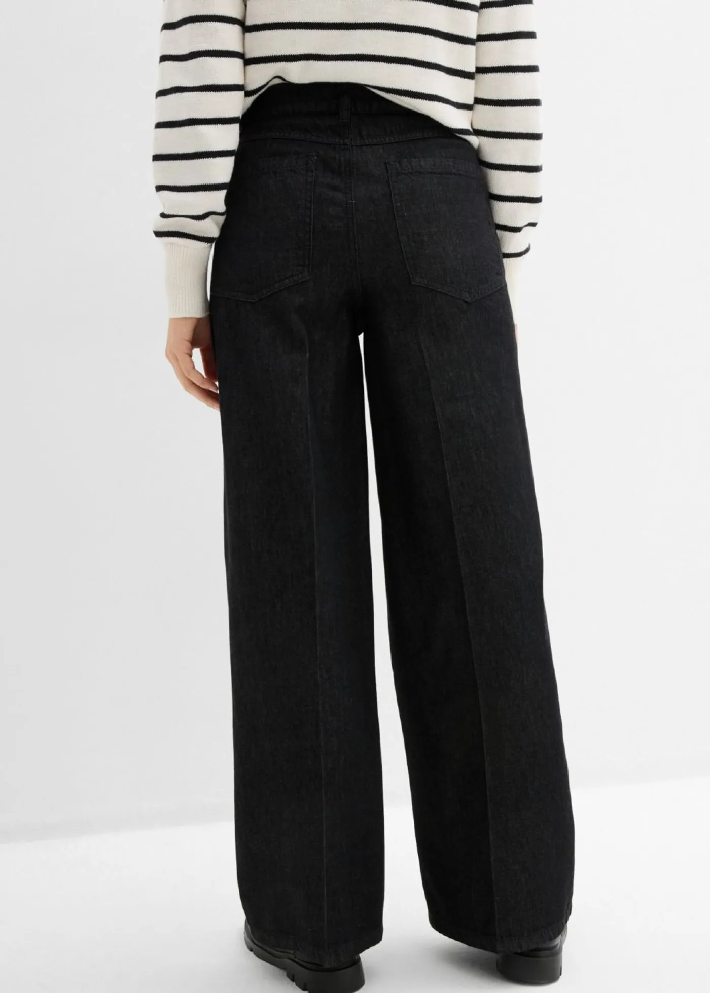 Outlet Vaqueros de pernera ancha, mid waist Mujer Vaqueros