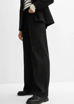 Outlet Vaqueros de pernera ancha, mid waist Mujer Vaqueros