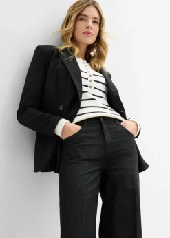 Outlet Vaqueros de pernera ancha, mid waist Mujer Vaqueros