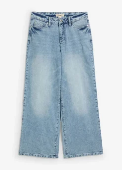 New Vaqueros de pernera ancha, mid waist, largo completo y low stretch Mujer Vaqueros|Tallas Pequeñas
