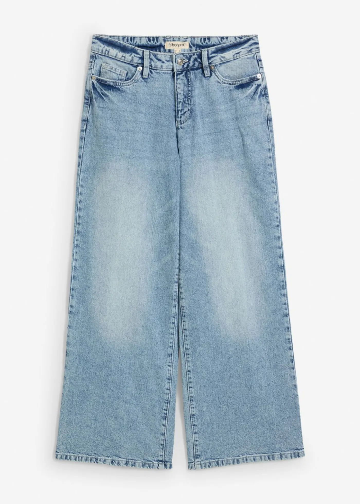 New Vaqueros de pernera ancha, mid waist, largo completo y low stretch Mujer Vaqueros|Tallas Pequeñas