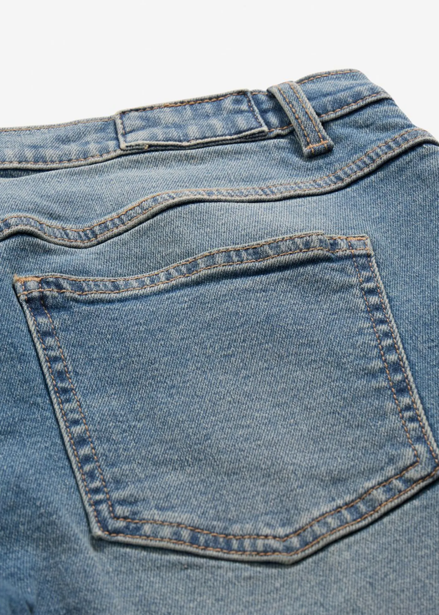 Vaqueros de pernera ancha, mid waist, largo completo Mujer Tallas Pequeñas|Vaqueros