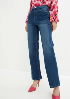 New Vaqueros de pernera ancha con talle alto Mujer Vaqueros