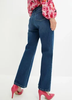 New Vaqueros de pernera ancha con talle alto Mujer Vaqueros
