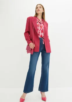 New Vaqueros de pernera ancha con talle alto Mujer Vaqueros