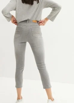 Outlet Vaqueros elásticos cómodos con largo capri y corte pitillo Mujer Vaqueros|Tallas Pequeñas