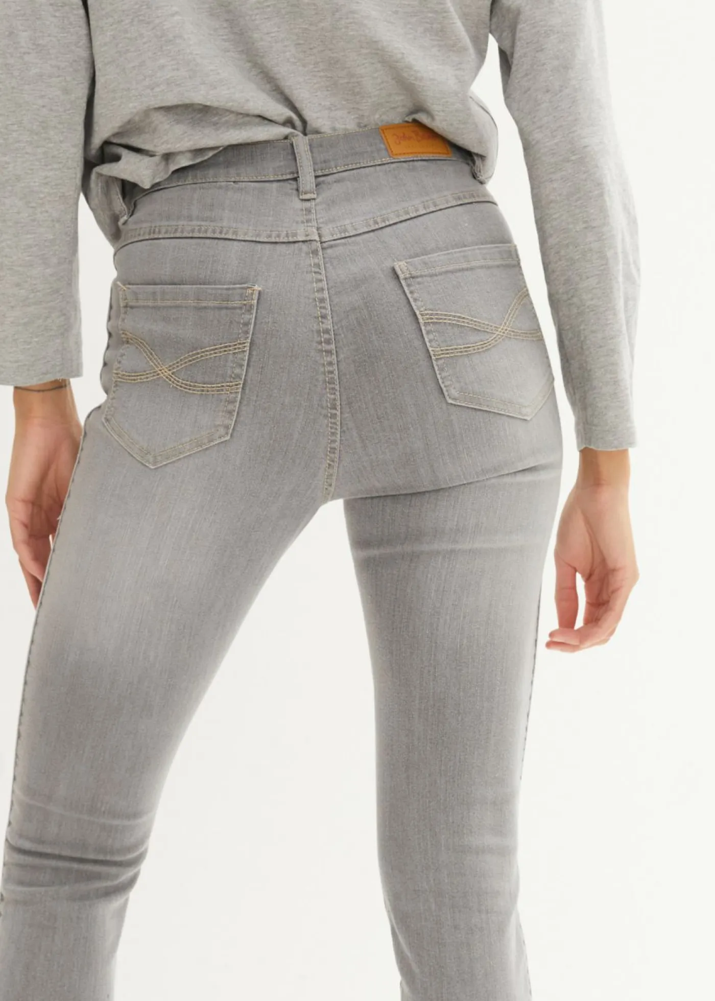 Outlet Vaqueros elásticos cómodos con largo capri y corte pitillo Mujer Vaqueros|Tallas Pequeñas