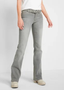 Sale Vaqueros elásticos con corte bootcut y talle medio Mujer Vaqueros