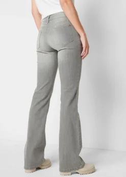 Sale Vaqueros elásticos con corte bootcut y talle medio Mujer Vaqueros