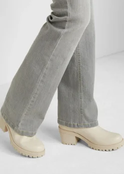 Sale Vaqueros elásticos con corte bootcut y talle medio Mujer Vaqueros