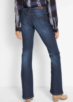 Outlet Vaqueros elásticos con corte bootcut y talle medio Mujer Tallas Pequeñas