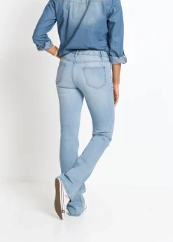 Online Vaqueros elásticos con corte bootcut y talle medio Mujer Vaqueros