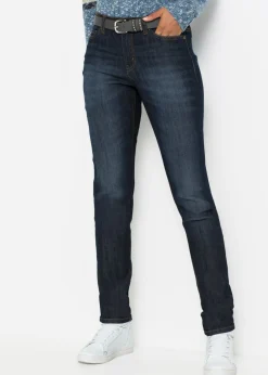 Clearance Vaqueros elásticos con corte mom y talle medio Mujer Vaqueros|Tallas Pequeñas