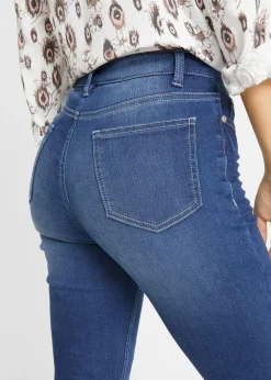 Hot Vaqueros elásticos con talle medio y corte slim Mujer Tallas Pequeñas|Vaqueros