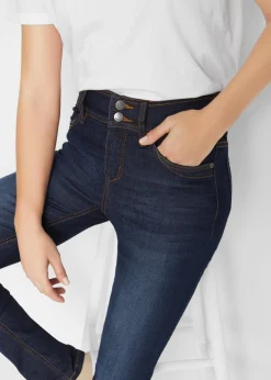 Discount Vaqueros elásticos de corte slim y talle alto Mujer Vaqueros|Tallas Pequeñas