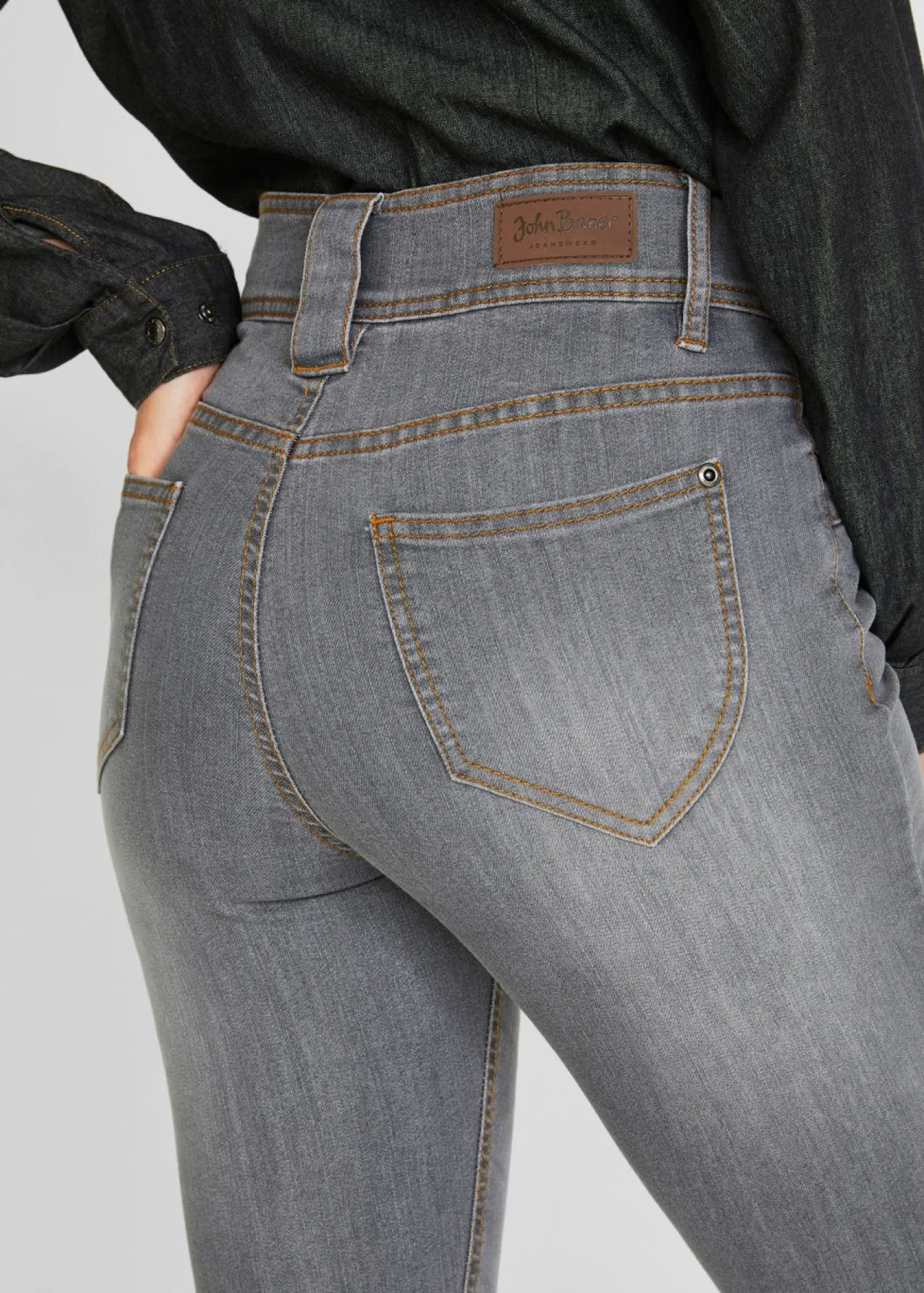 Hot Vaqueros elásticos de corte slim y talle alto Mujer Vaqueros|Tallas Pequeñas