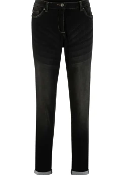 Discount Vaqueros elásticos tipo boyfriend, mid waist Mujer Vaqueros