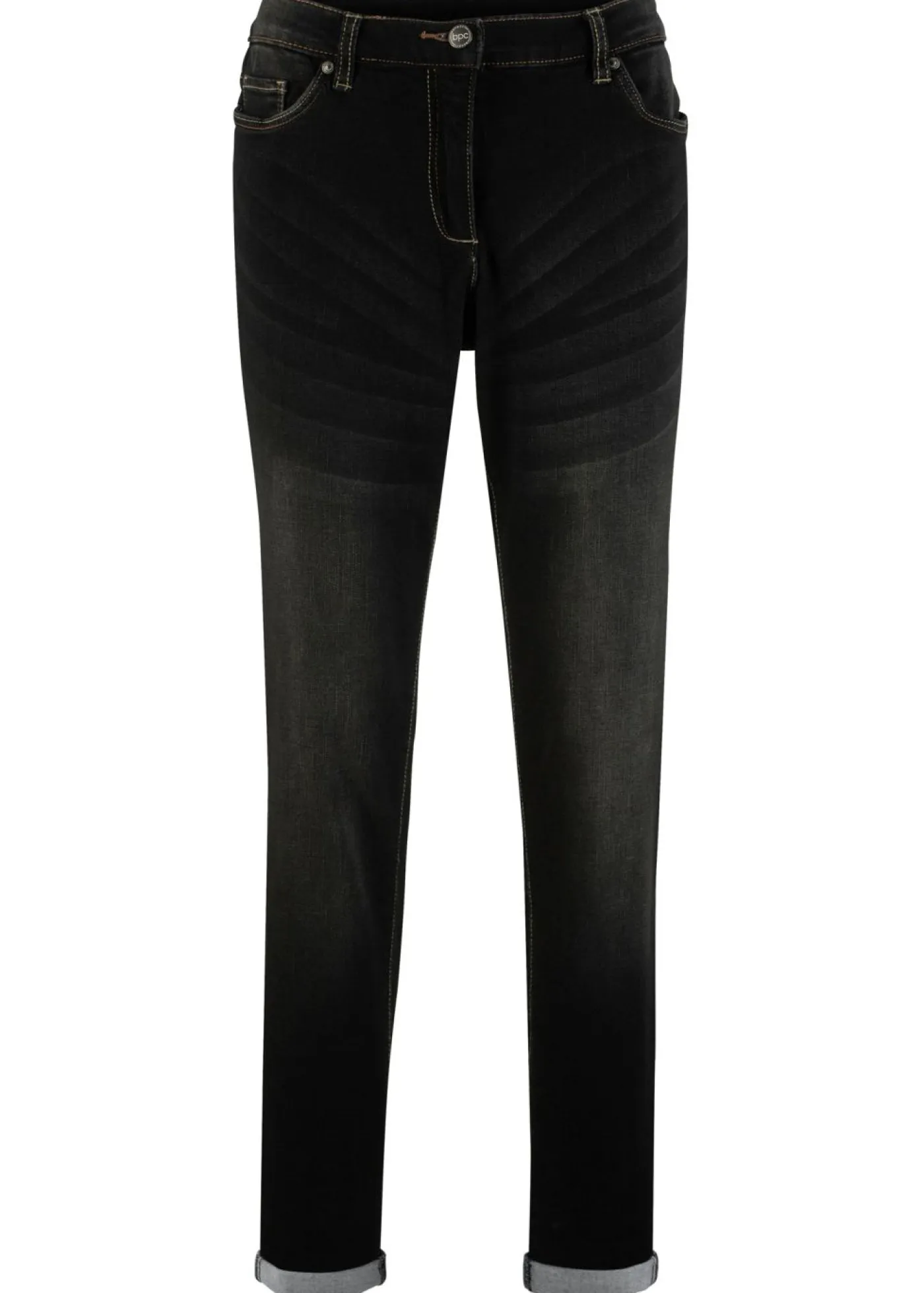 Discount Vaqueros elásticos tipo boyfriend, mid waist Mujer Vaqueros