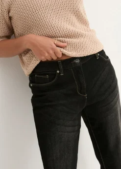 Discount Vaqueros elásticos tipo boyfriend, mid waist Mujer Vaqueros