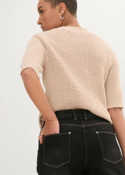 Discount Vaqueros elásticos tipo boyfriend, mid waist Mujer Vaqueros