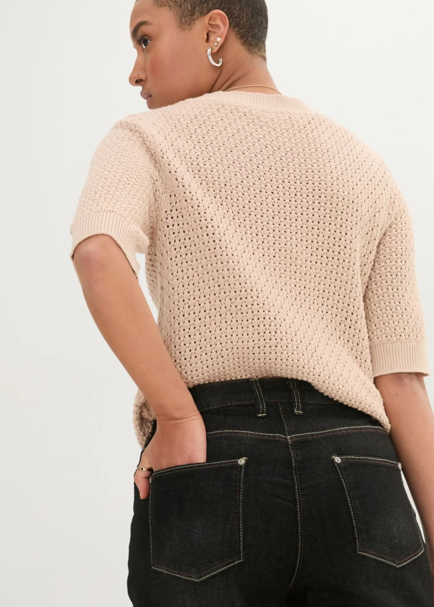 Discount Vaqueros elásticos tipo boyfriend, mid waist Mujer Vaqueros