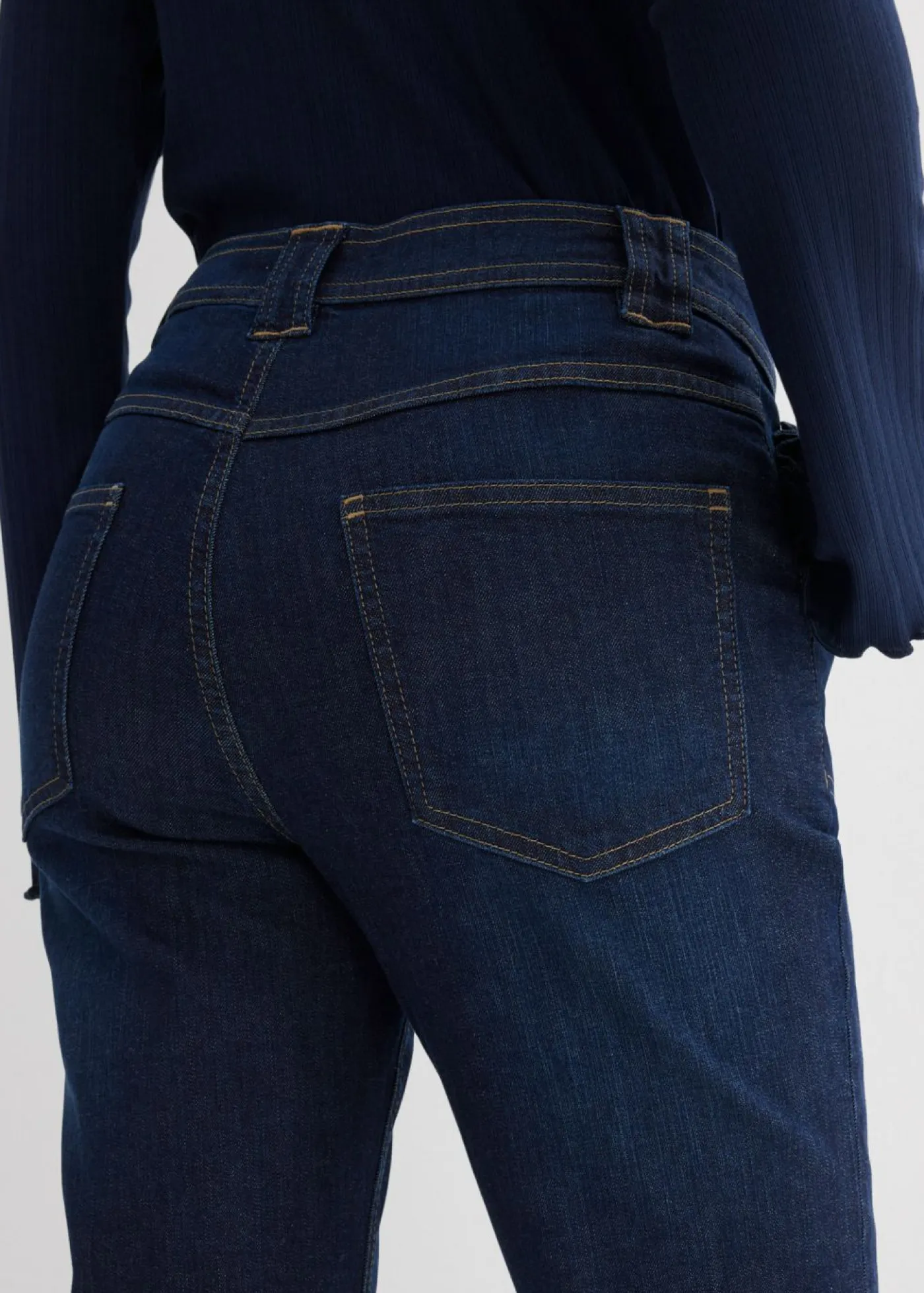 Best Vaqueros flared, high waist de algodón orgánico Mujer Vaqueros
