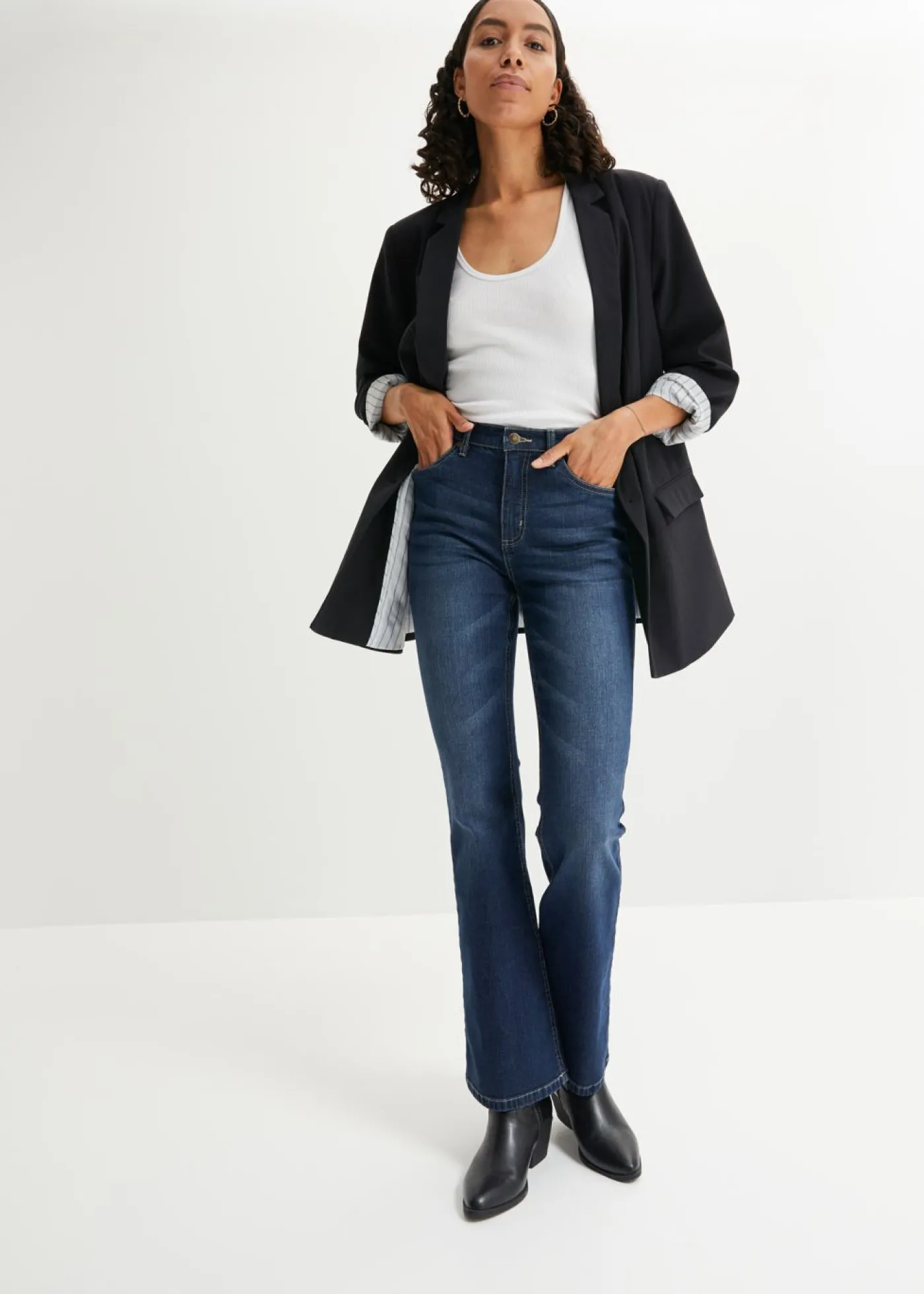 New Vaqueros flared high waist Mujer Vaqueros