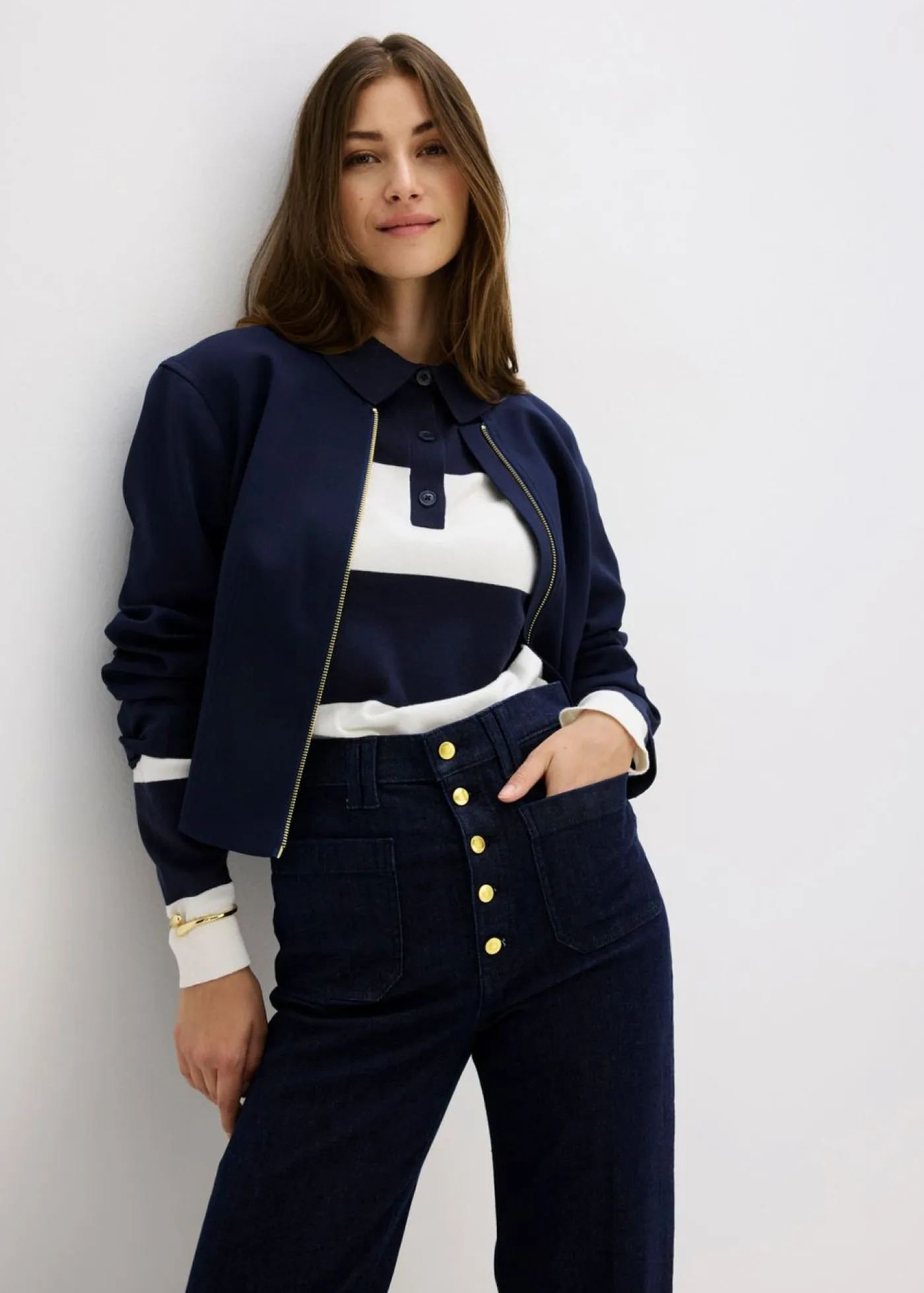 Outlet Vaqueros flared, high waist Mujer Vaqueros