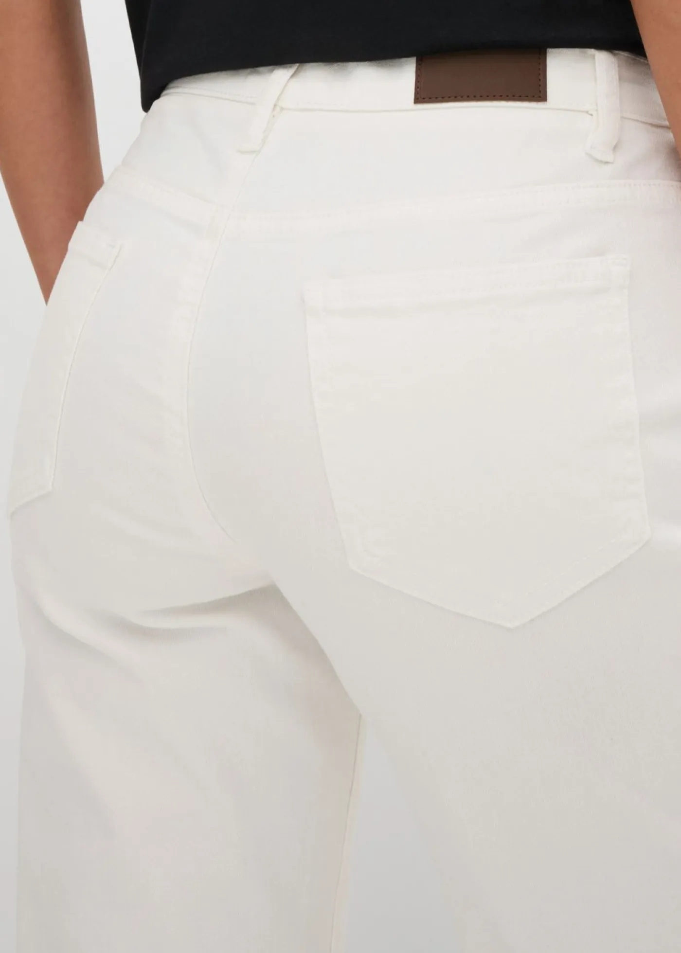 Discount Vaqueros largos con corte mom y talle medio Mujer Vaqueros