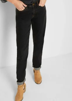 New Vaqueros largos con corte mom y talle medio Mujer Vaqueros